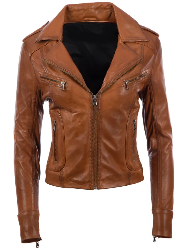 N8UL Women's Biker Jacket - Timber Denim Jacket Leather Jacket Suede Jacket