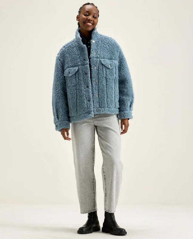 Bellerose Joyce Furry Blue Jacket Herringbone Jacket Checkered Jacket Solid Jacket