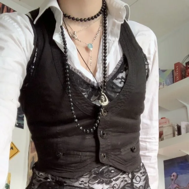 Getadme Dourbesty Women's Dressy Waistcoat Racerback Vest Tuxedo Suit Waistcoat Vintage Steampunk Jacquard Jacket Punk Style Corsetier Knit Fabric Woven Fabric Fleece Fabric Getadme Dourbesty Women's Dressy Waistcoat Racerback Vest Tuxedo Suit Waistcoat Vintage Steampunk Jacquard Jacket Punk Style Corsetier Knit Fabric Woven Fabric Fleece Fabric