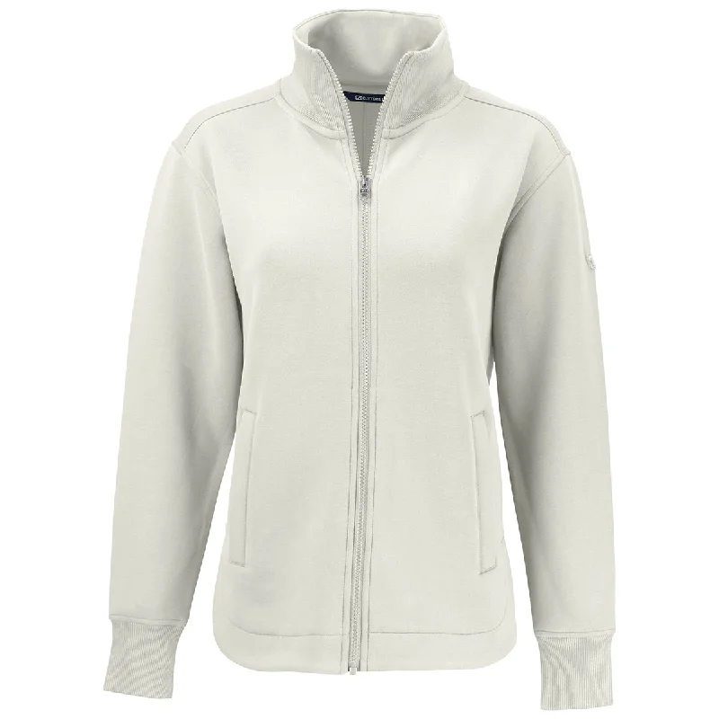 Cutter & Buck Women's Shell Roam Eco Full Zip Recycled Jacket Stand-Up Collar Roll-Neck Collar Turtle Neck