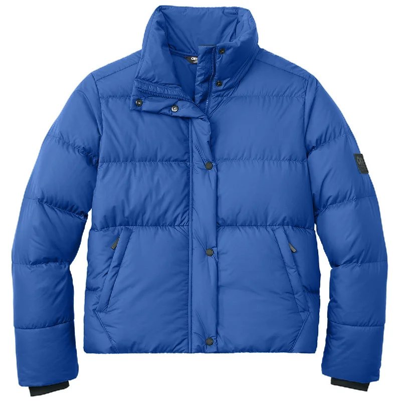 Outdoor Research Women's Galaxy Blue Coldsnap Down Jacket Cotton Jacket Linen Jacket Terry Jacket