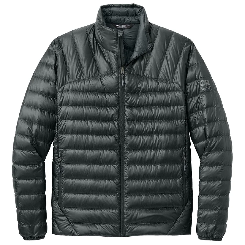 Outdoor Research Women's Black 800 Tech Down Jacket Denim Jacket Leather Jacket Suede Jacket