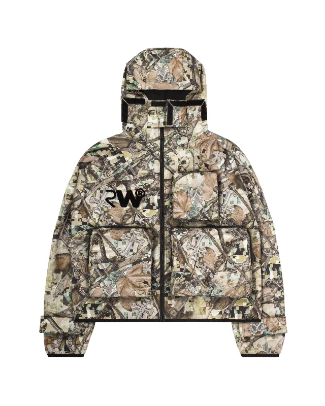 Tree Camo Jacket Oversized Jacket Tailored Jacket Straight Jacket