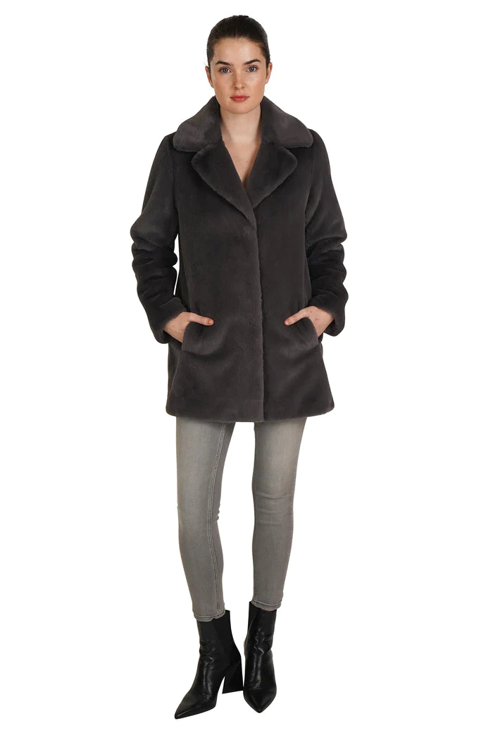 Theodore Faux Fur Jacket Embroidered Jacket Appliqued Jacket Beaded Jacket
