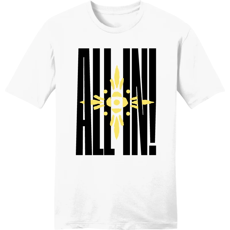 "All In!" T-Shirt Polka Dot Checkered Tartan