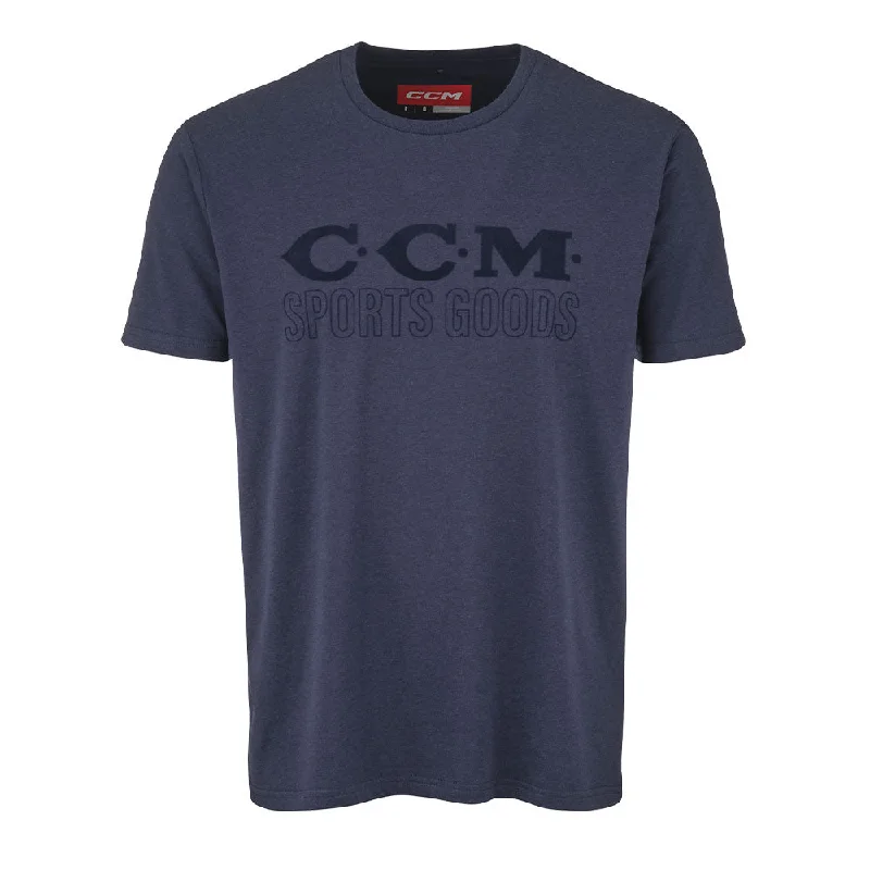 CCM HOLIDAY ADULT NAVY T SHIRT Cozy Warm Stylish