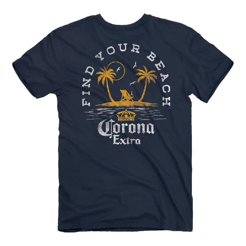 Corona - Vintage Palm Tree Island T-Shirt Elegant Classic Vintage