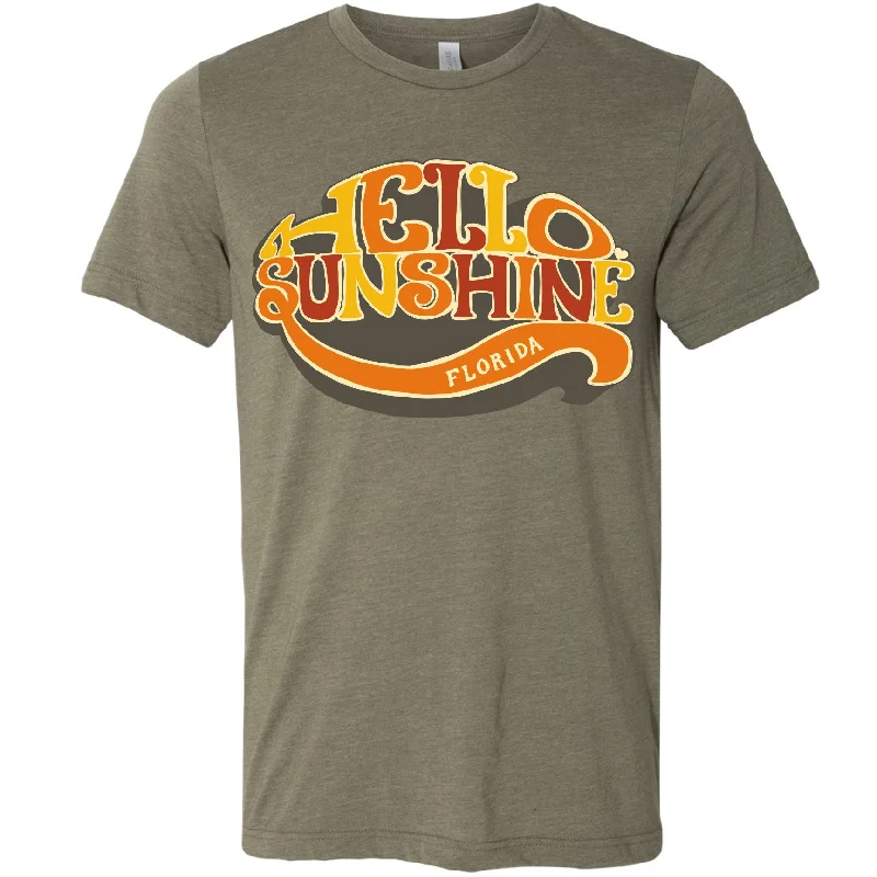 Hello Sunshine Florida Tee Fashionable Trendy Casual