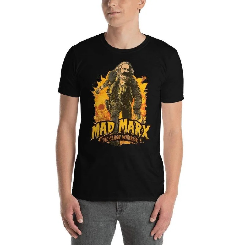 Mad Marx - The Class Warrior - Premium T-Shirt V-Neck T-Shirt Long Sleeve Cotton