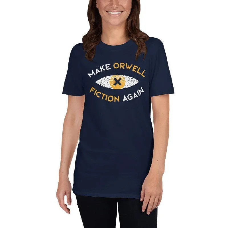 Make Orwell Fiction Again Recon Eye - Premium T-Shirt Basic T-Shirt Crew Neck Short Sleeve