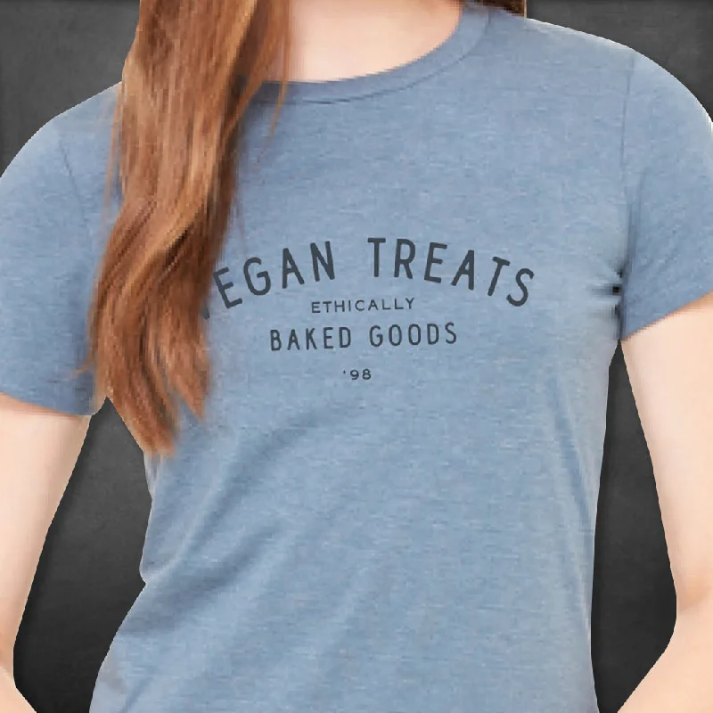 Vegan Treats Women's Tee Cashmere Blend Cotton Blend Poly Blend