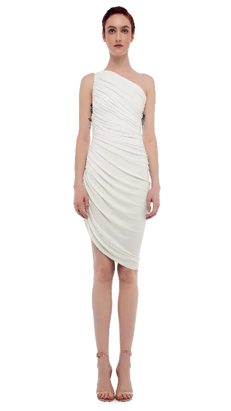 Diana Mini Dress - Snow White Classic Striped Mini Dress