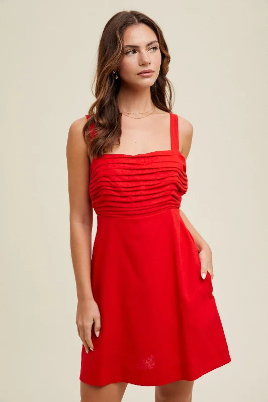 Emily Mini Dress Casual V-Neck Mini Dress