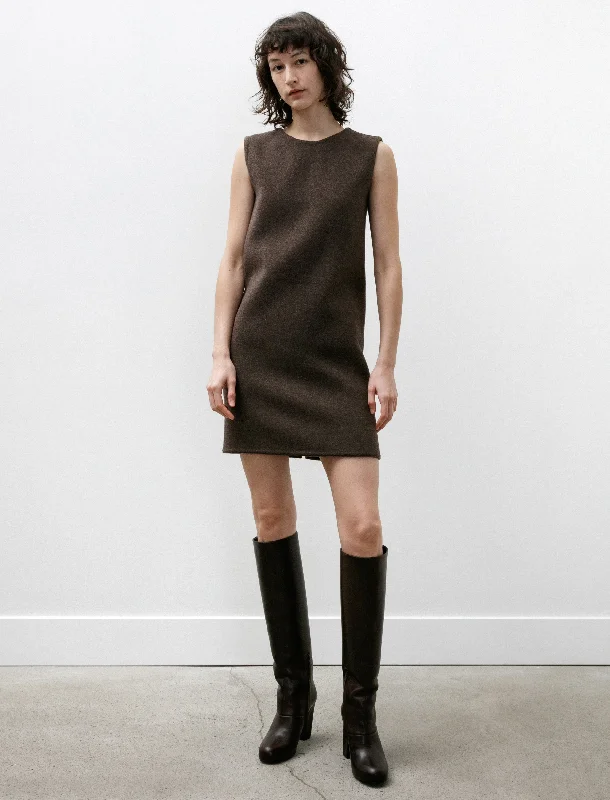 Tube Mini Dress Brown Comfortable Polka Dot Mini Dress