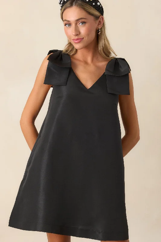 How Can It Be Black Sleeveless Mini Dress Cozy Cowl Neck Mini Dress