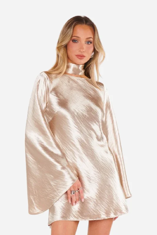 Show Me Your Mumu Sarah Mini Dress in Prosecco Cozy Knit Mini Dress