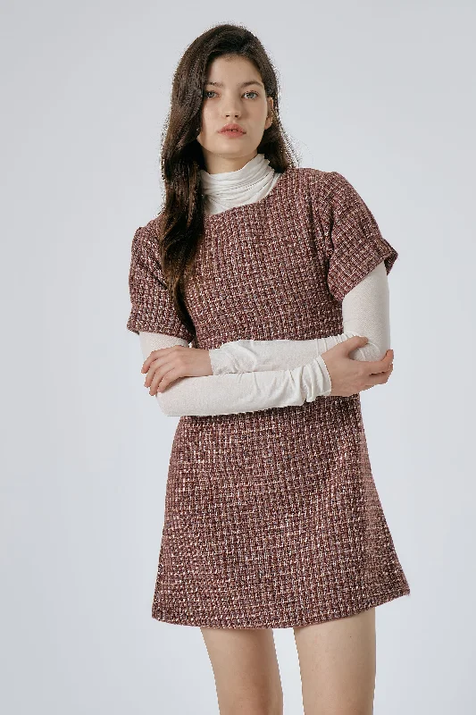 Scarlett Tweed Mini Dress Comfortable Boho Mini Dress