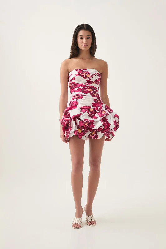 Violette Bubble Hem Mini Dress Trendy A-Line Mini Dress