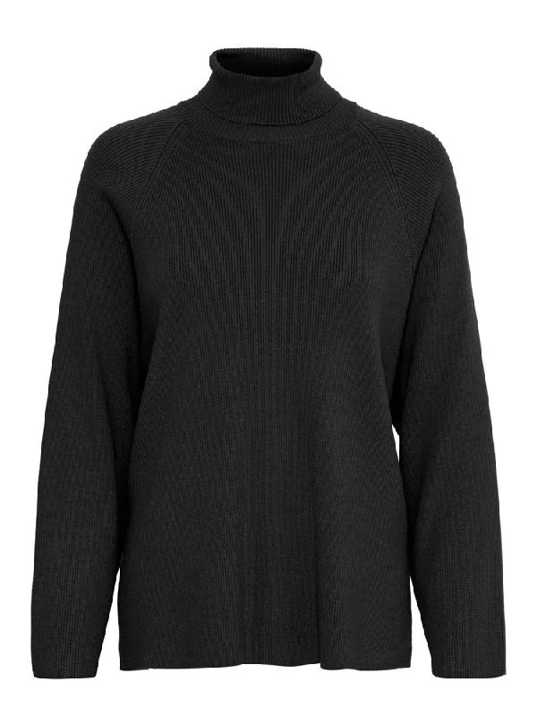 B Young ByMilo Rib Jumper Black Anti-Pilling Anti-Shrink Durable