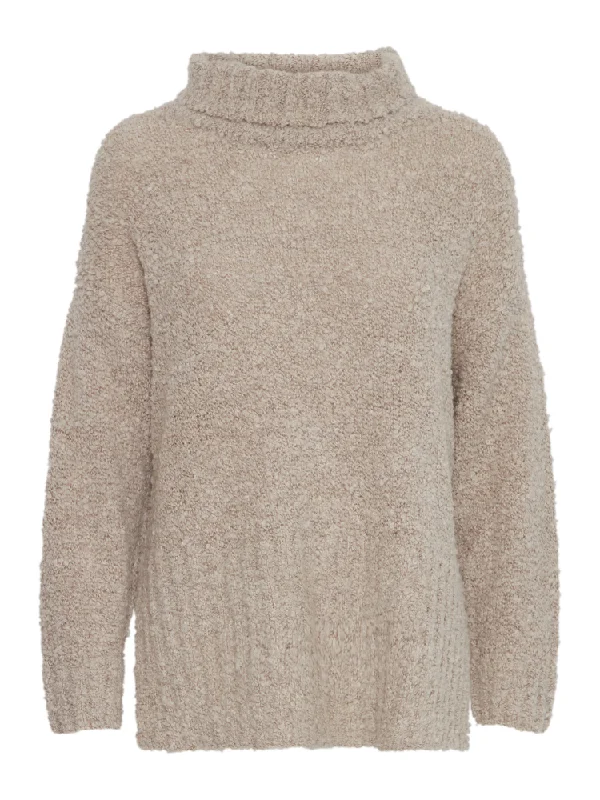 B Young ByNelly Jumper Beige Fitted Loose Oversized