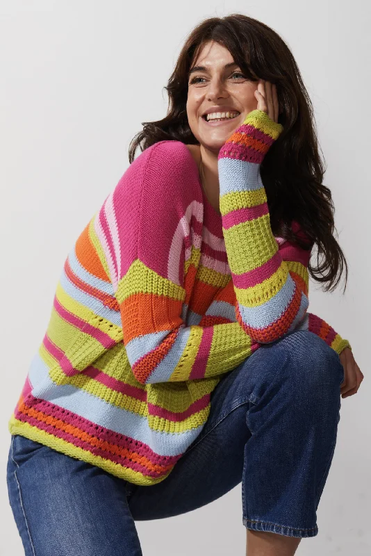 CHUNKY COTTON JUMPER Welt Pockets Slit Pockets Flap Pockets