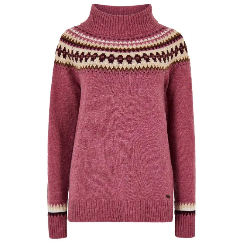 Dubarry Riverdale Ladies Fairisle Jumper - Clover Thin Thick Dense