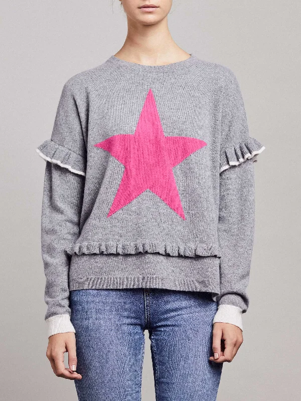 Freya "Star" Jumper Silk Blend Satin Velvet