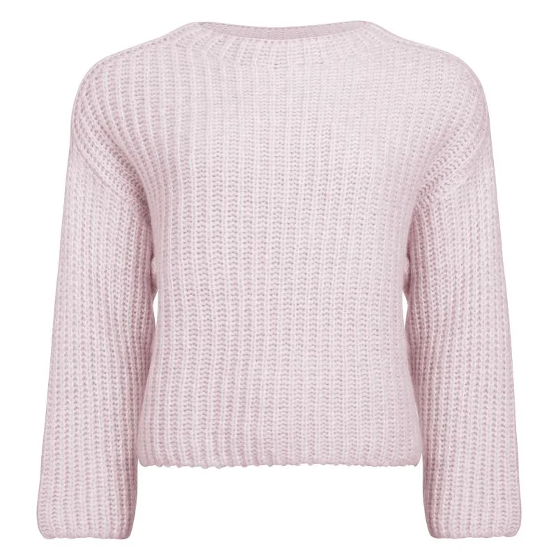 Holebrook Cajsa Ladies Merino Knitted Jumper - Pale Pink Spandex Rayon Corduroy