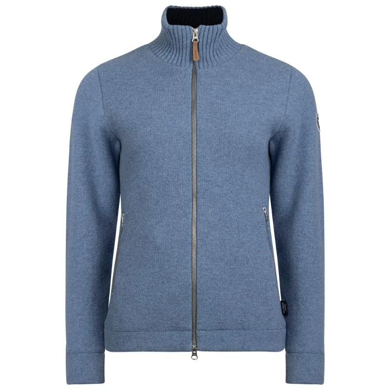 Holebrook Claire Windproof Ladies Full Zip Jumper - Dove Blue Wool Sweater Cotton Sweater Cashmere Sweater