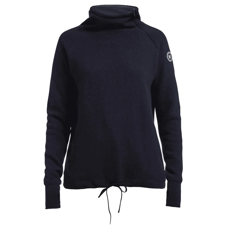 Holebrook Martina Windproof Ladies Jumper - Navy Denim Fabric Leather Fabric Suede Fabric