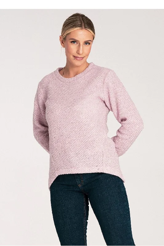Jumper Figl Mesh Sweater Canvas Denim