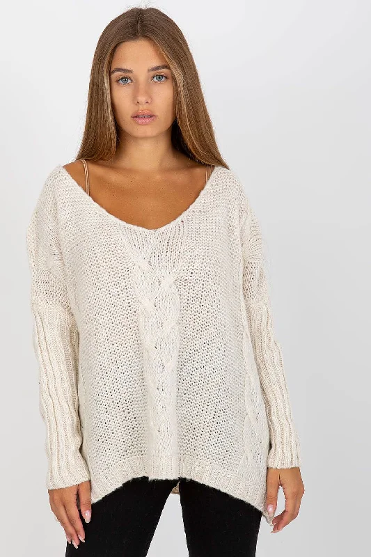 Jumper Och Bella Graphic Sweater Embroidered Appliqued