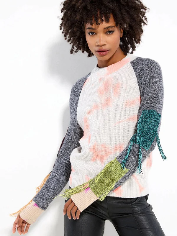 Lisa Todd On the Fringe Jumper Platinum Glossy Satin Silk