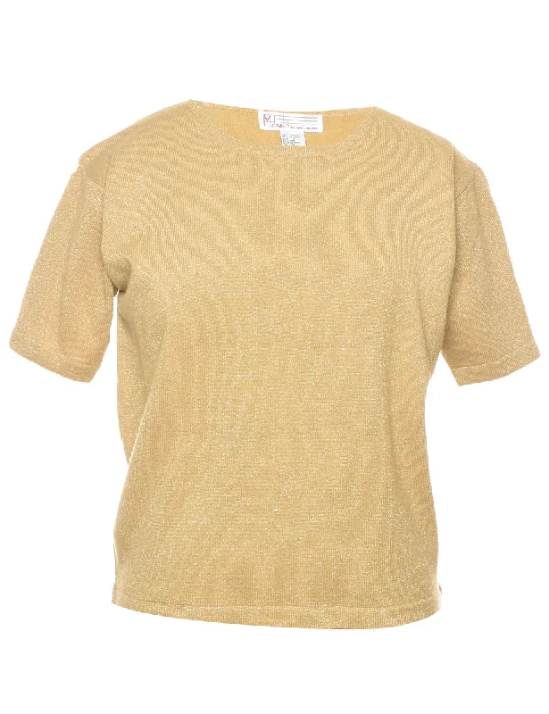 Lurex Thread Pattern Jumper - S Faux Fur Fabric Real Fur Fabric Shearling Fabric