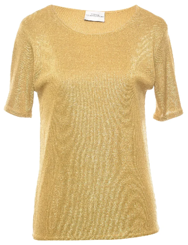 Lurex Thread Pattern Jumper - S Anti-Pilling Anti-Shrink Durable