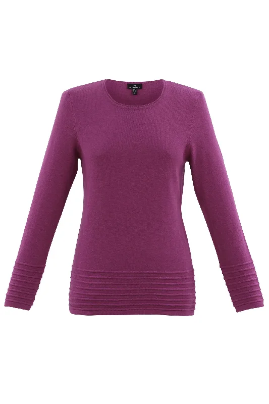 Marble 6377 Jumper Col 222 Purple Open Front Closed Front Wrap Front