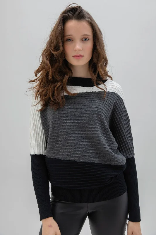 Marble 7567 Jumper Col 105 Grey Spandex Blend Rayon Blend Denim Blend