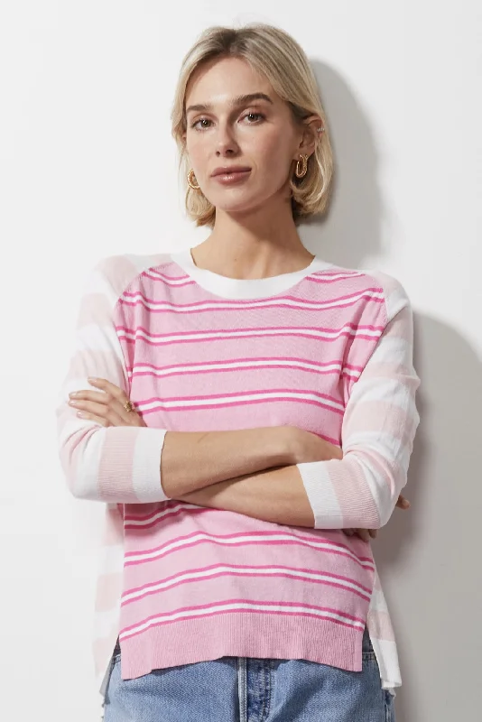 MULTI STRIPE JUMPER Herringbone Houndstooth Plaid