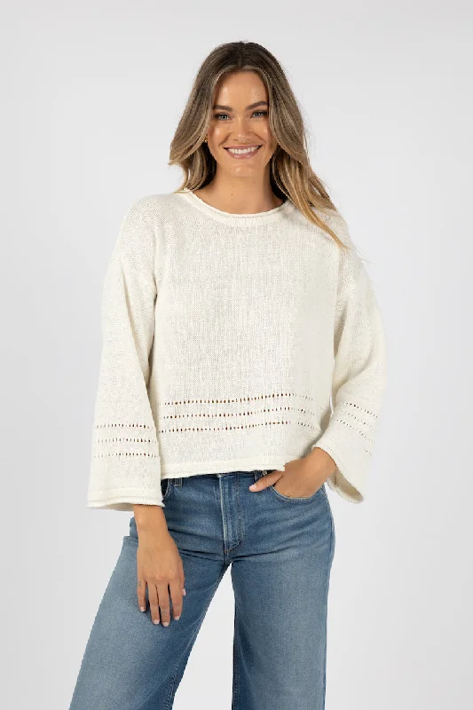 NORA JUMPER Mesh Blend Leather Blend Suede Blend
