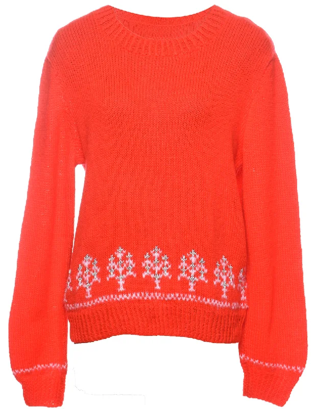 Red Jumper - L Modern Contemporary Chic