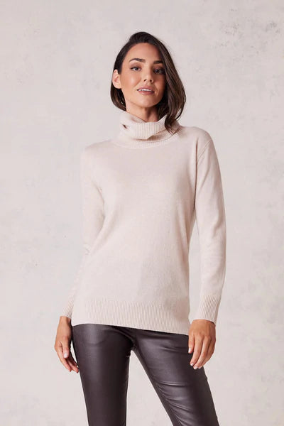 Womens Pure Cashmere Cowl Neck Jumper Transparent Opaque Sheer