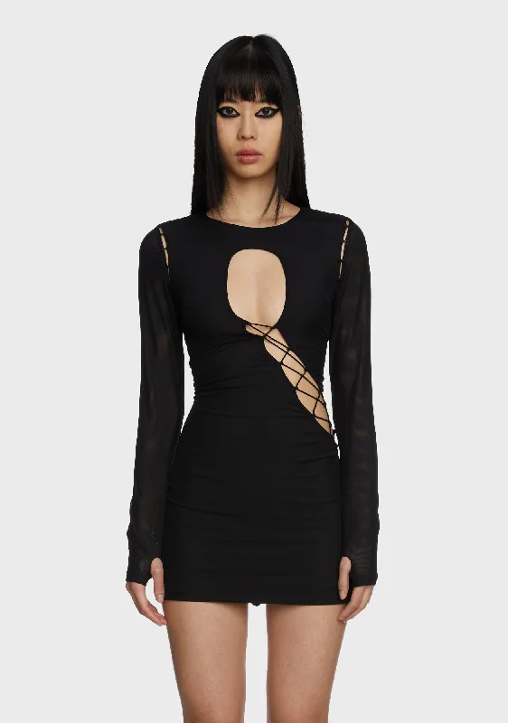 Famke Mini Dress Trendy Mesh Mini Dress