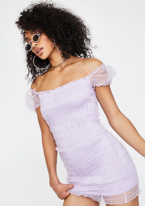 Lilac Lenira Mini Dress Chic Sleeveless Mini Dress