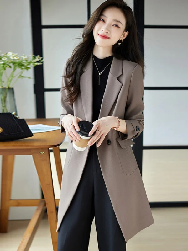 Autumn Trench Coat for Women  Mid-length  Jackets 2022 New Fashion Women Clothing Suit Jacket Women OL Elegant Long Coat Women Fleece Jacket Down Jacket Feather Jacket