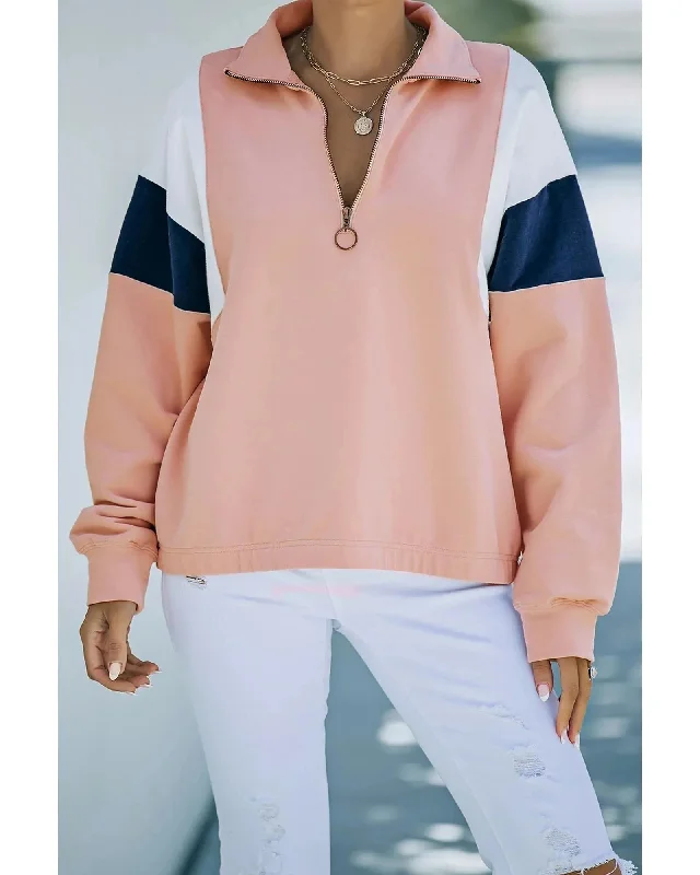 Azura Exchange Patch Bicep Quarter Zip Sweatshirt - XL Hoodie with Cuffed Sleeves Snug Secure