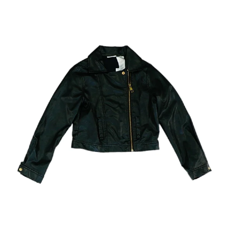 Black Solid Jacket Elasticated Jacket Padded Jacket Insulated Jacket