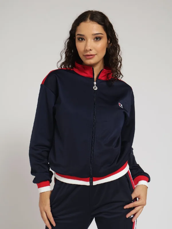 Emma Tricot Jacket - Navy Quilted Jacket Puffer Jacket Insulated Jacket