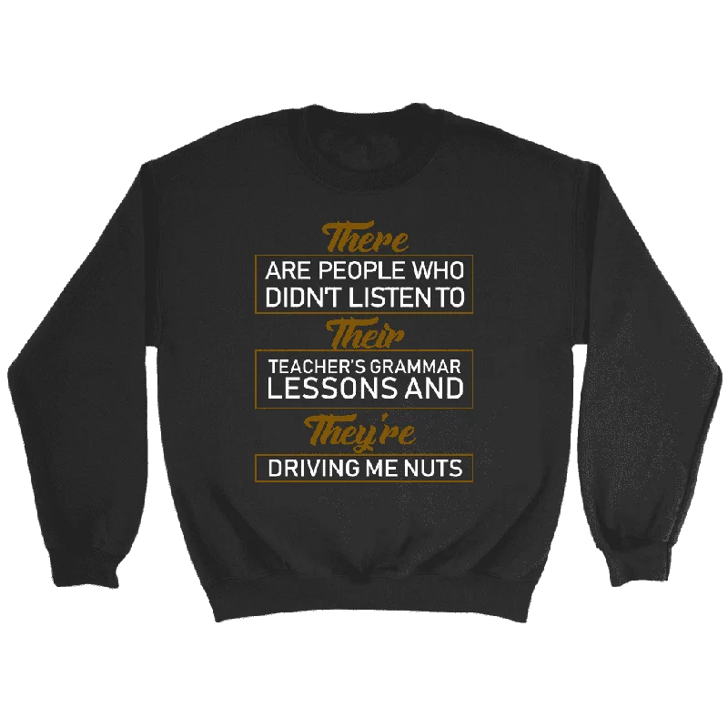 "GRAMMAR" Sweatshirt Graphic Hoodie Design Print