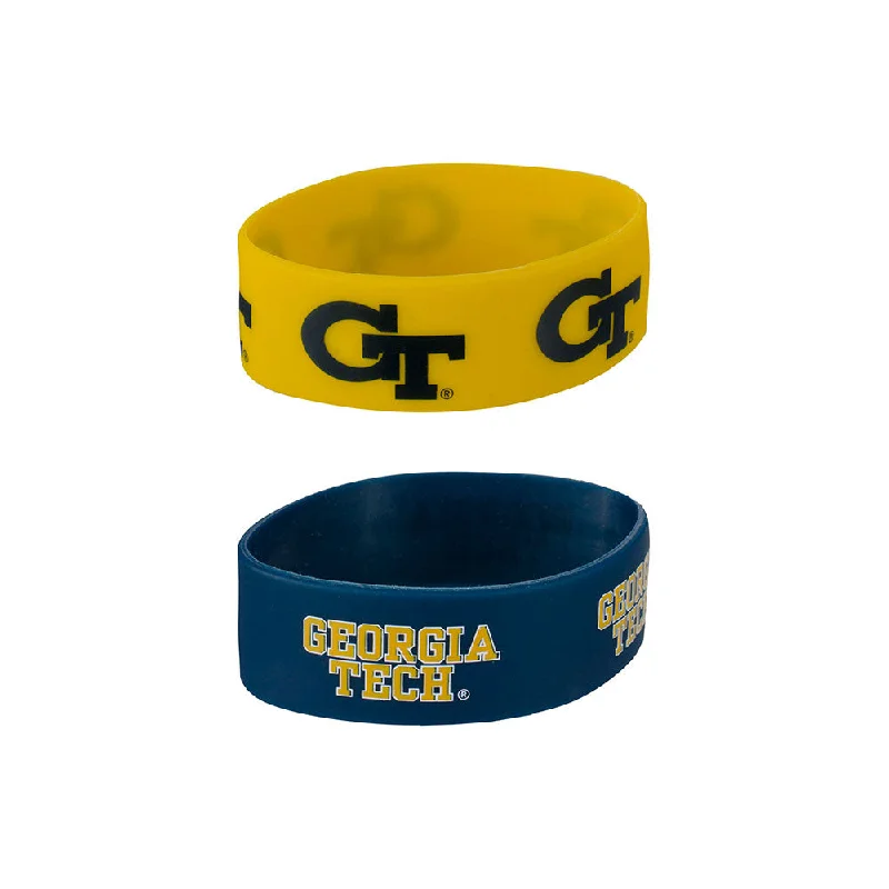 Georgia Tech Yellow Jackets 2-Pack Bracelets Denim Jacket Leather Jacket Suede Jacket