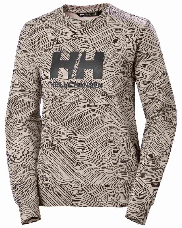 Helly Hansen Womens Graphic Logo Crew Sweatshirt 2 Hoodie with Hem Ribbing Snug Secure